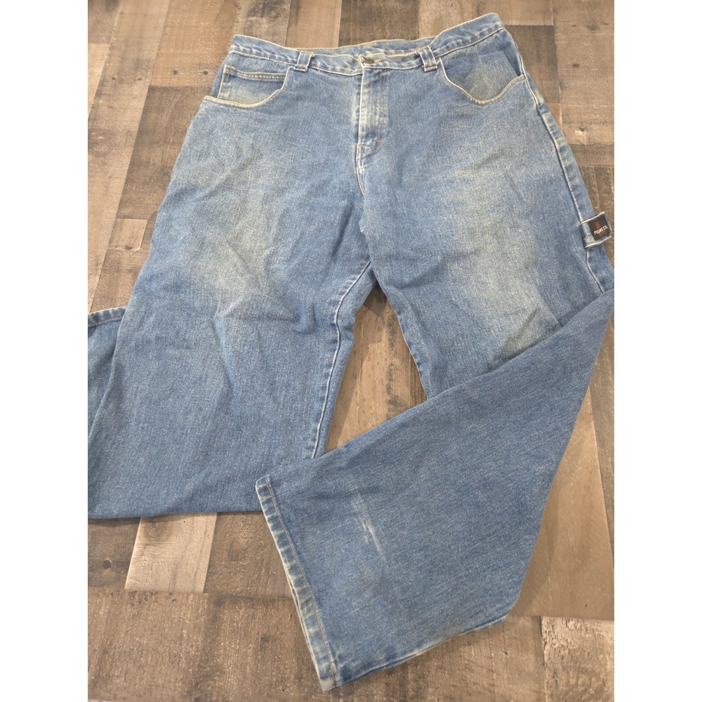 VTG Polo Jeans Co Ralph Lauren Carpenter Jeans Blue Denim Men's 38 Y2K Baggy